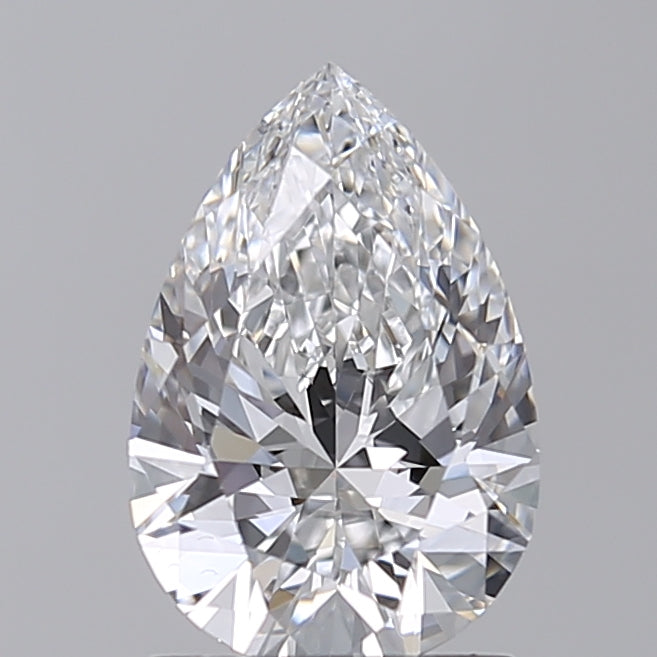 1.51 CT Pear Cut Lab Grown Diamond, VS1 Clarity, E Color