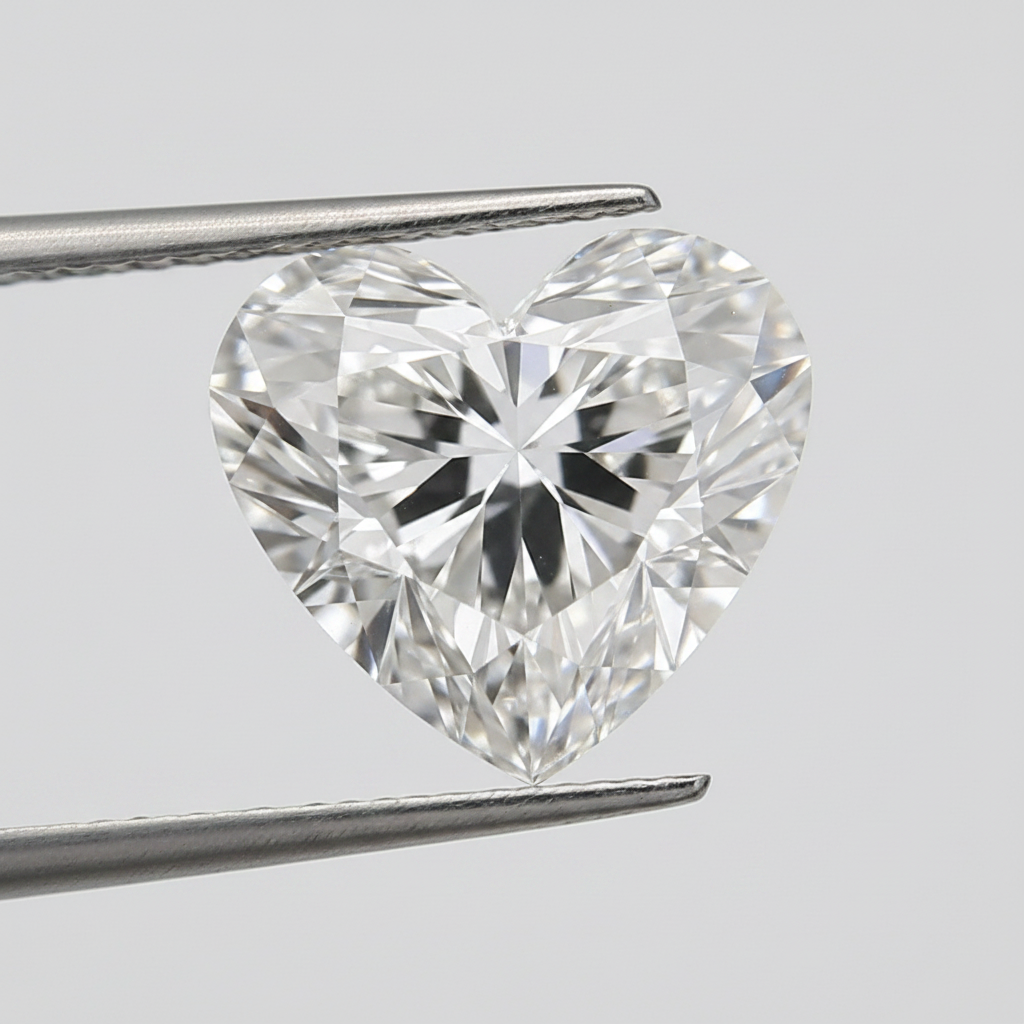 1.51 Carat E Color VS2 Heart Shape CVD Lab Grown Diamond IGI Certified
