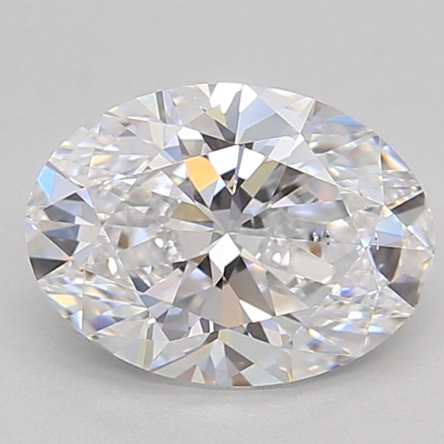 1,51 karaat ovaal geslepen laboratorium-gegroeide diamant VS2 D