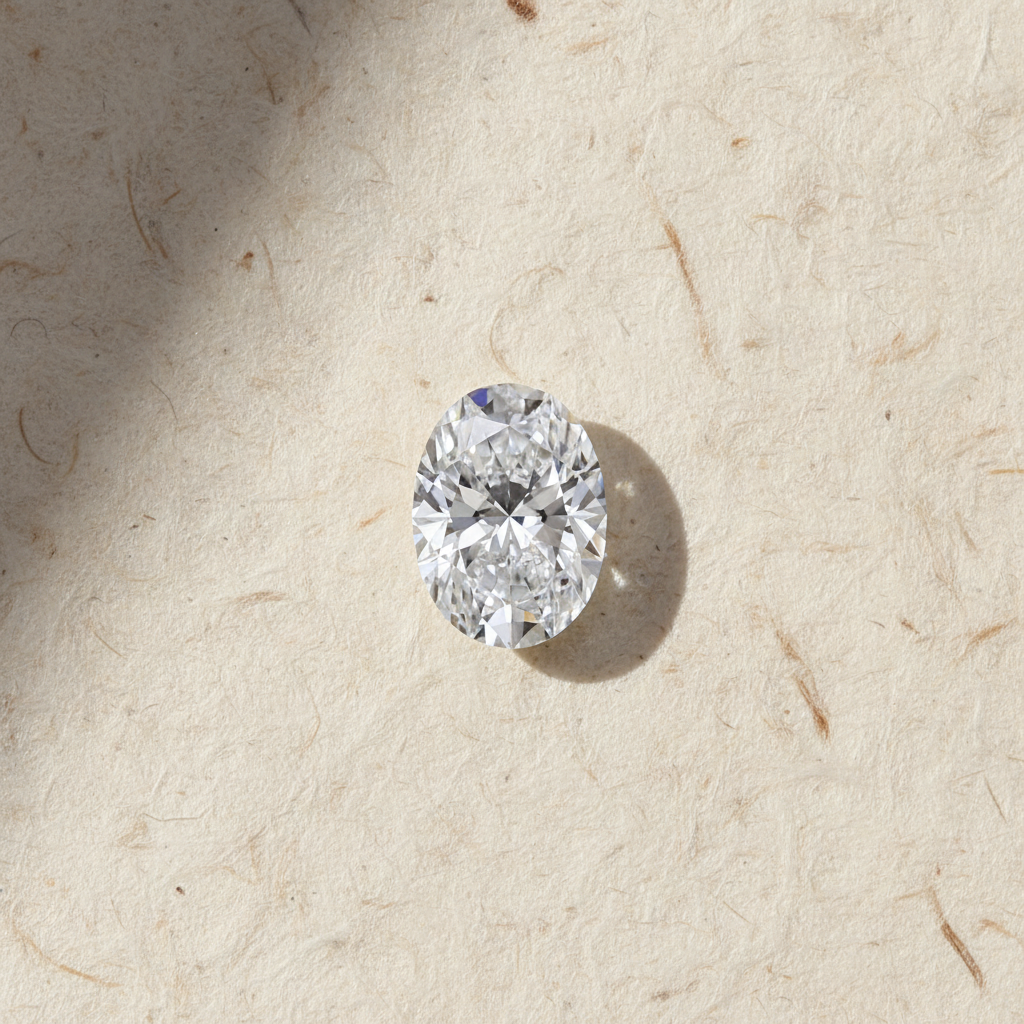 1.51 Carat Oval Cut D VVS1 HPHT Lab Grown Diamond