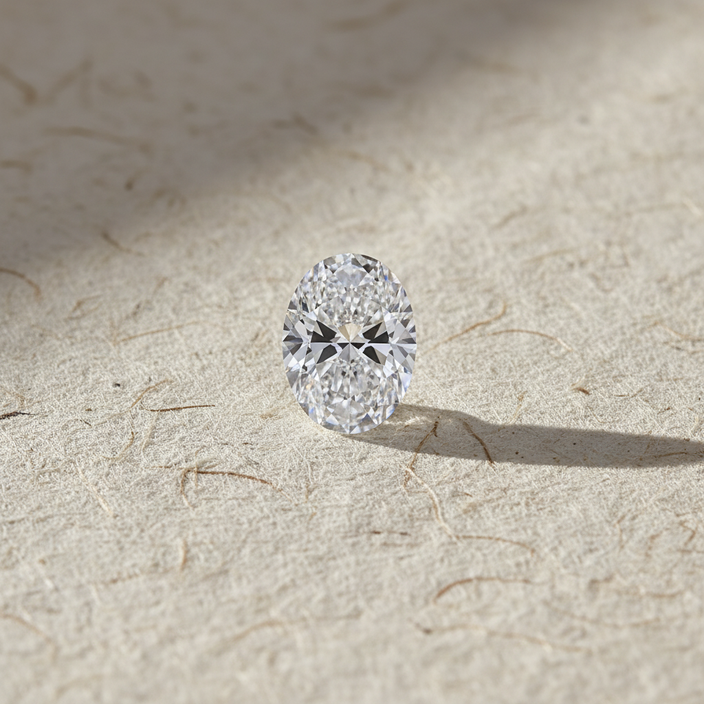 1.51 Carat Oval Cut D VVS1 HPHT Lab Grown Diamond