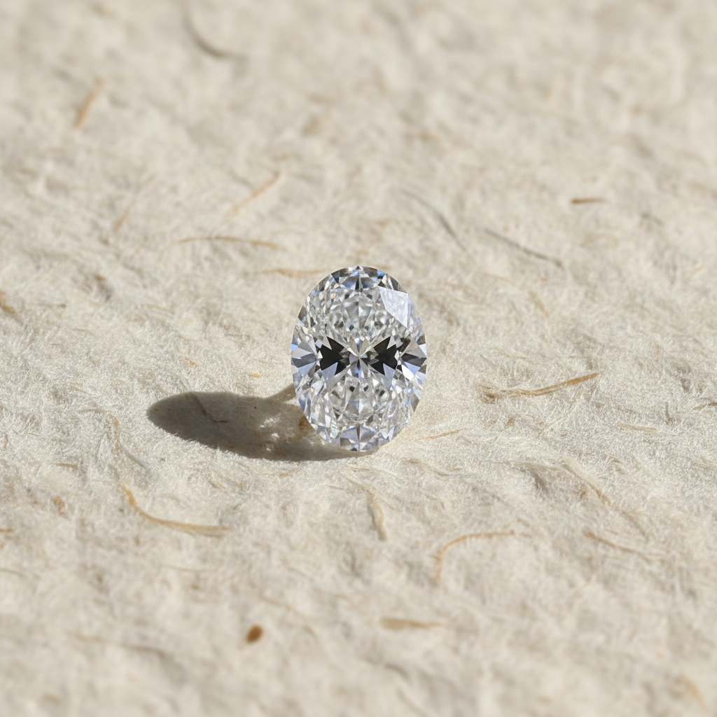 1.51 Carat Oval Cut D VVS1 HPHT Lab Grown Diamond