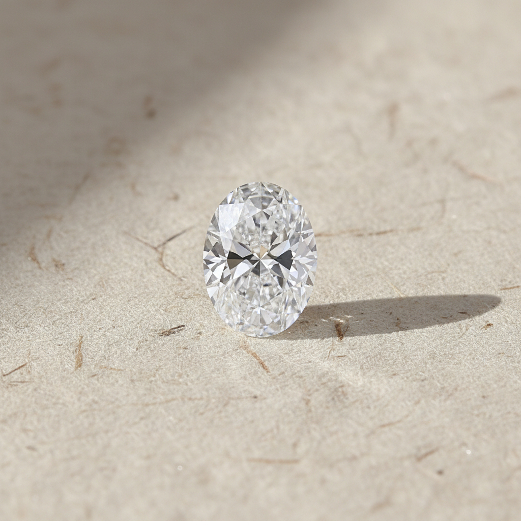 1.51 Carat Oval Cut D VVS1 HPHT Lab Grown Diamond