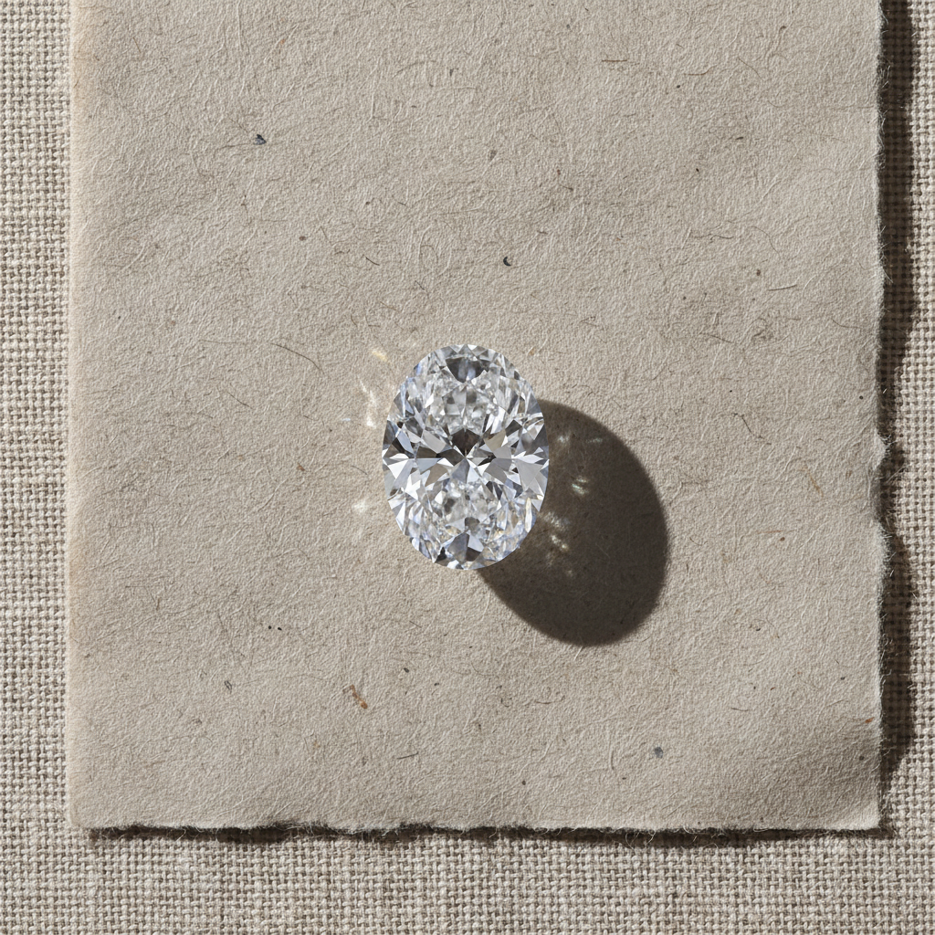 1.51 Carat Oval Cut D VVS1 HPHT Lab Grown Diamond