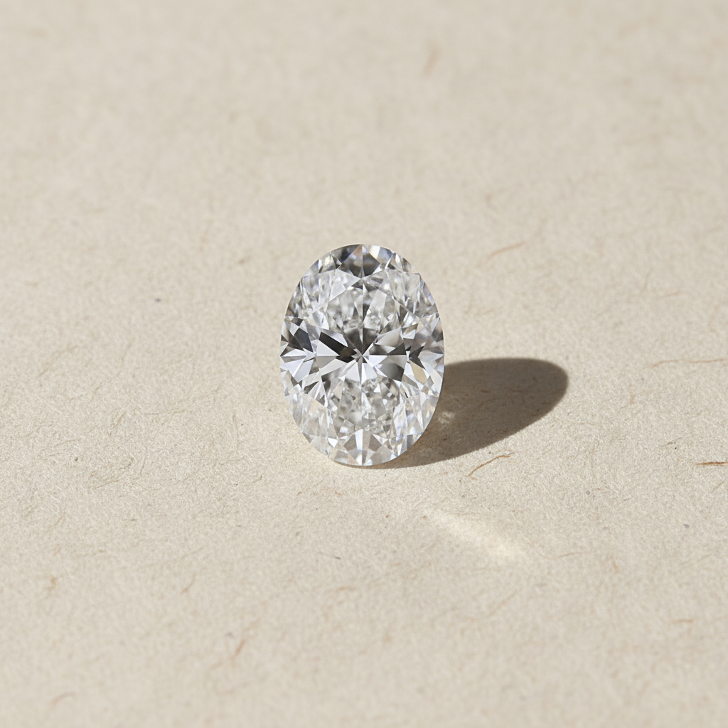 1.51 Carat Oval Cut D VVS1 HPHT Lab Grown Diamond