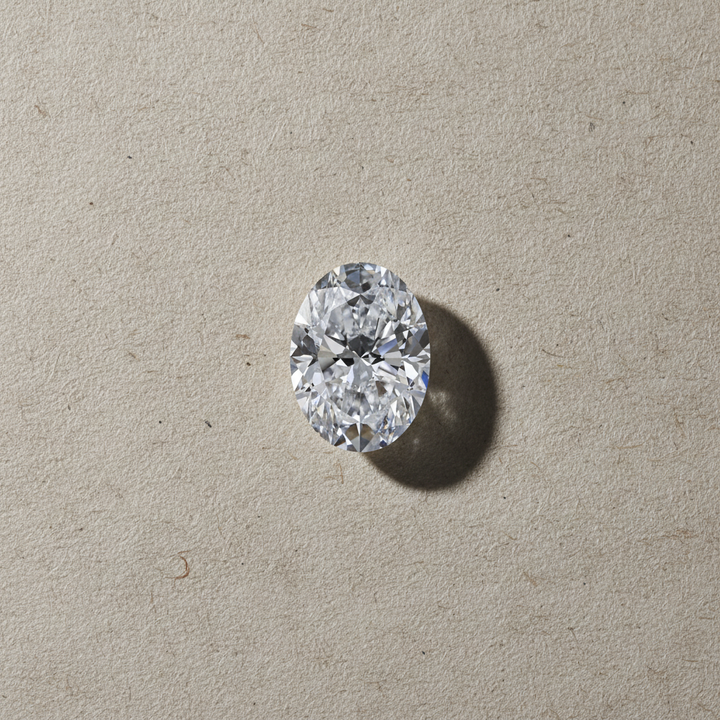 1,51 karaat ovaal geslepen laboratoriumdiamant, VVS2/F