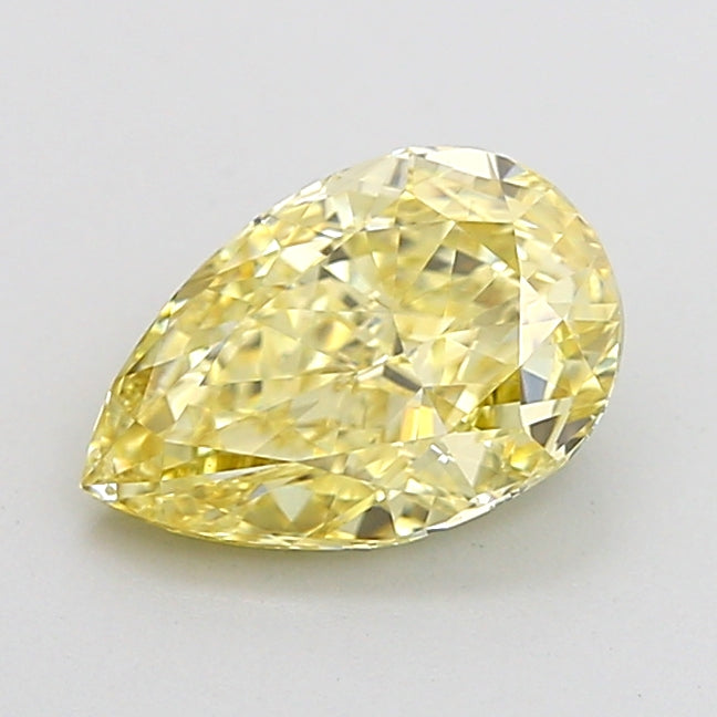 1.51 Carat Pear Cut Lab Grown Diamond VS2Fancy Yellow