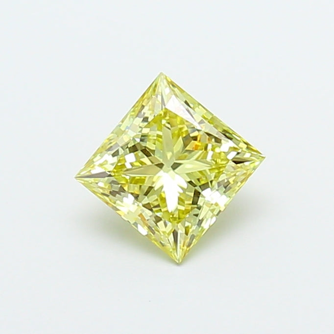 1.51 Carat Princess Cut Lab Grown Diamond VS2Fancy Yellow