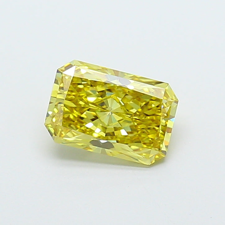 1.51 Carat Radiant Cut Lab Grown Diamond VS1Fancy Intense Yellow