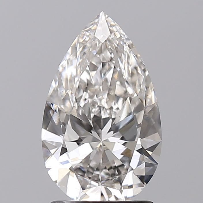 1.52 CT Pear Cut CVD Lab Grown Diamond, H Color, VS1 Clarity