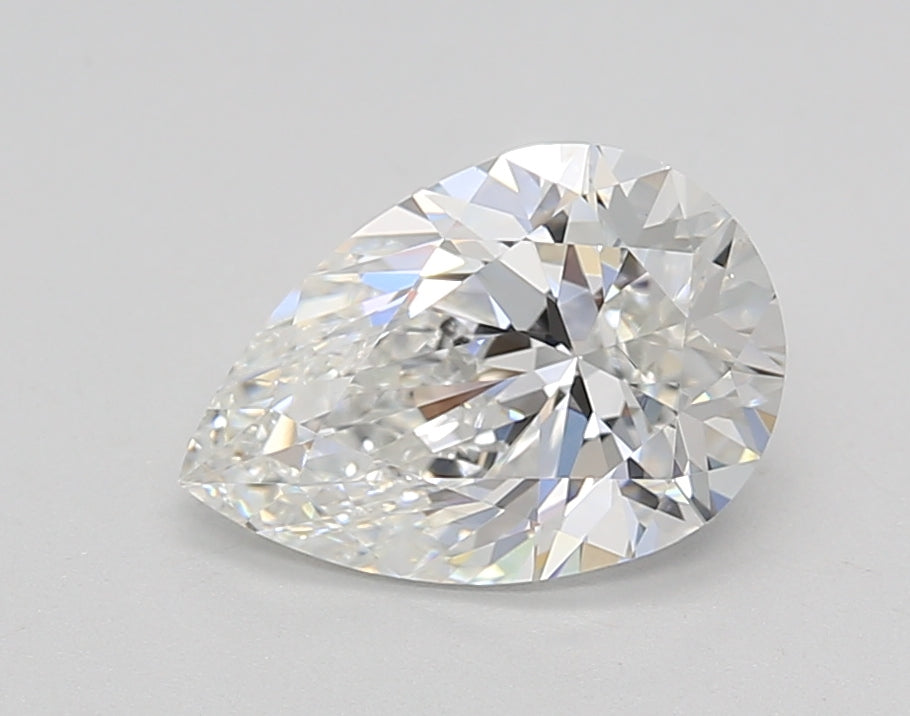 1.52 CT Pear Cut Lab Grown Diamond, VS1 Clarity, E Color