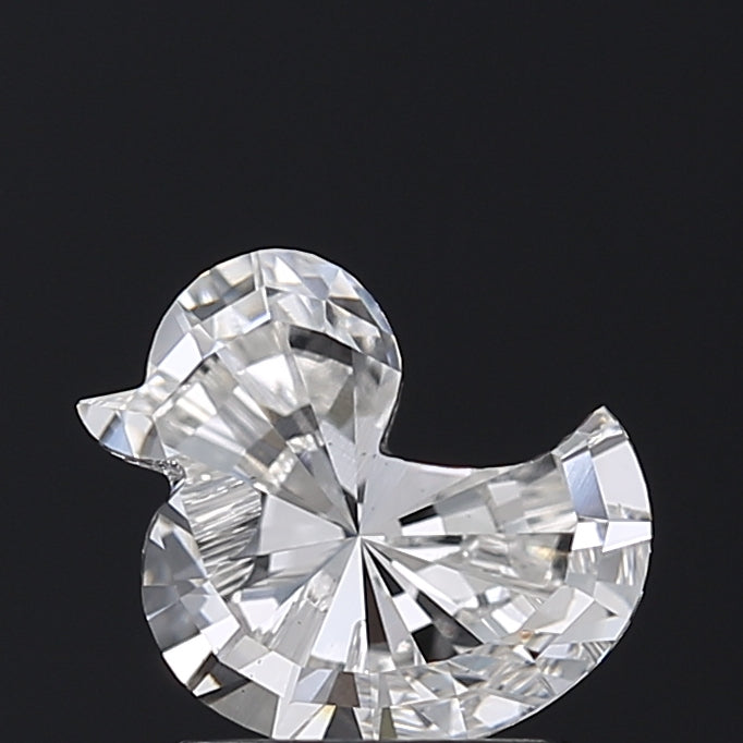 1.52 CT Duck-Shaped Lab Grown Diamond, VS1 Clarity, F Color, Ideal Cut, Excellent Polish and Symmetry, 6.67 x 8.74 x 4.42 mm