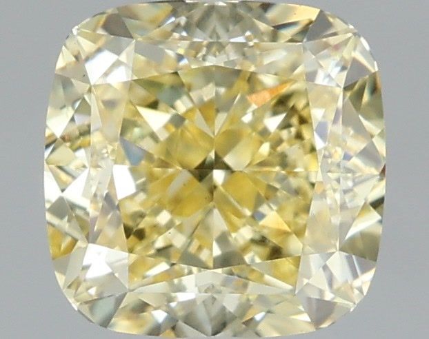 1,52 karaat kussen gemodificeerde laboratorium-gegroeide diamant VS1Fancy geel