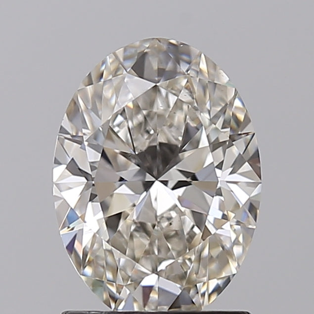 1,52 Karat ovaler, im Labor geschliffener Diamant VS2 G
