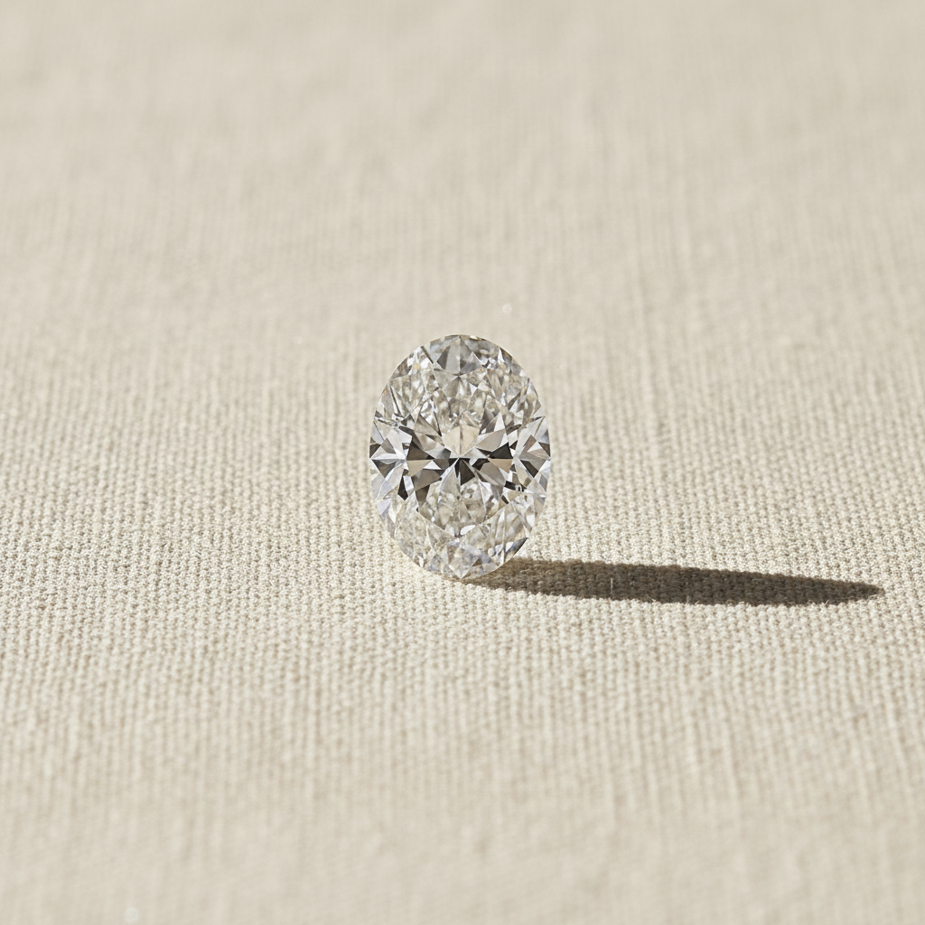 1.52 Carat Oval Cut G VS2 HPHT Lab Grown Diamond