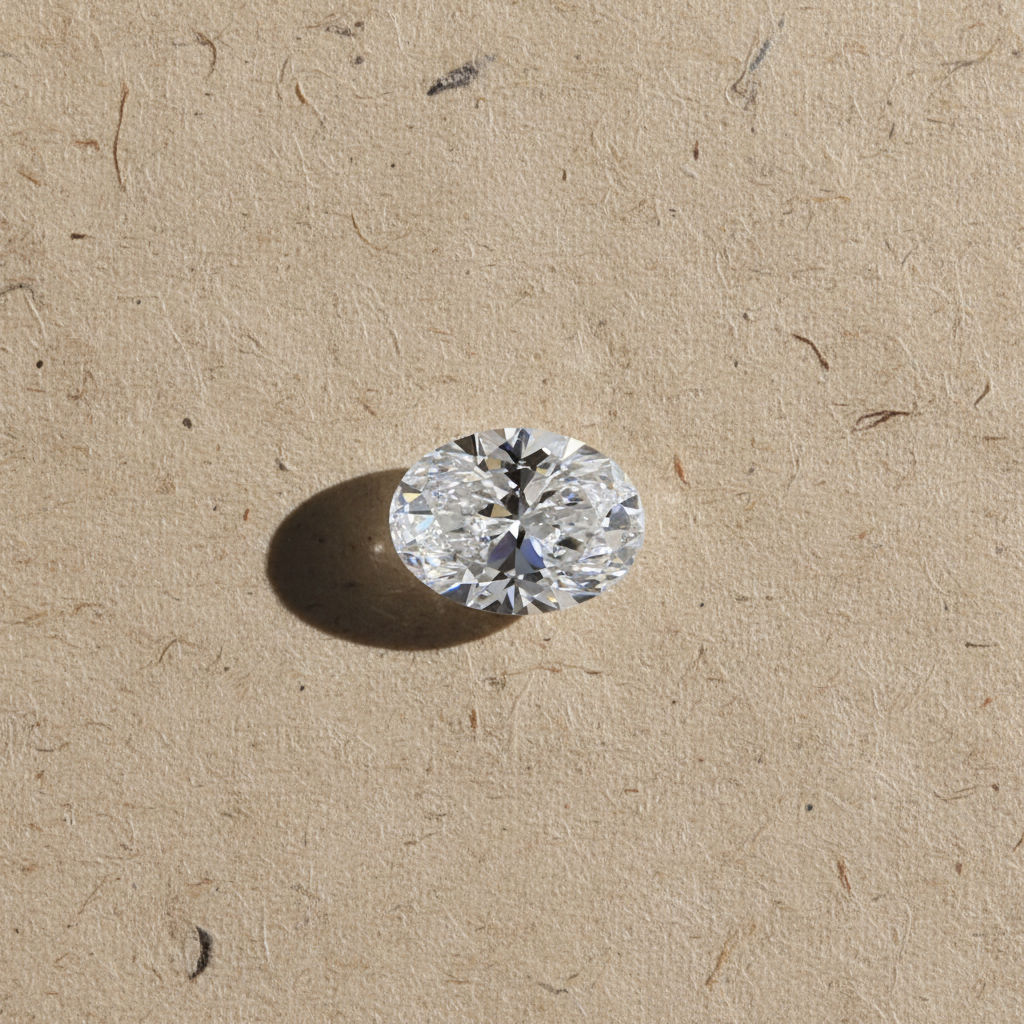 1.52 Carat Oval Cut D VVS1 HPHT Lab Grown Diamond