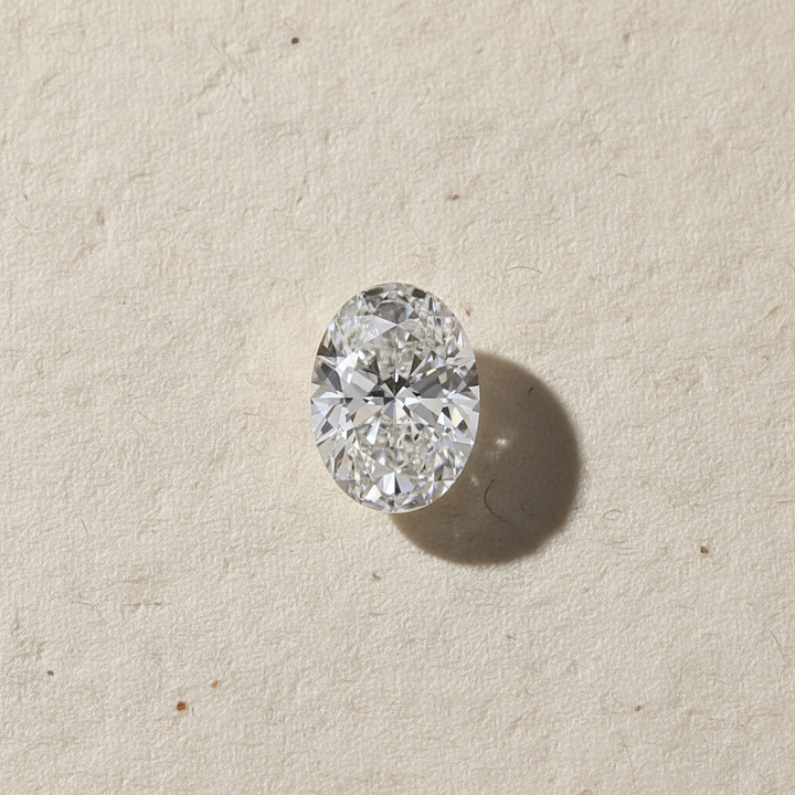 1,52 karaat ovaal geslepen laboratoriumdiamant, VVS2/G
