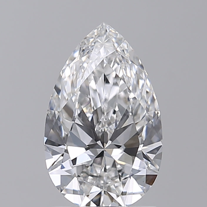 1.53 CT Pear Cut CVD Lab Grown Diamond, F Color, VS1 Clarity