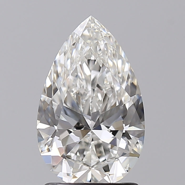 1.53 CT Pear Cut CVD Lab Grown Diamond, VVS2 Clarity, G Color