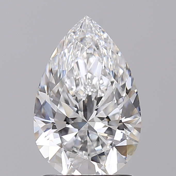 1.53 CT Pear Cut Lab Grown Diamond, VVS1 Clarity, D Color