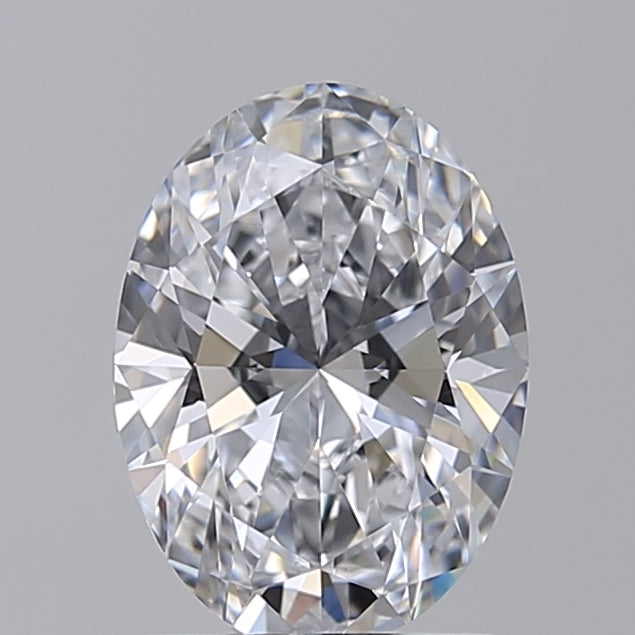 1,53 Karat ovaler, im Labor geschliffener Diamant VVS1 D