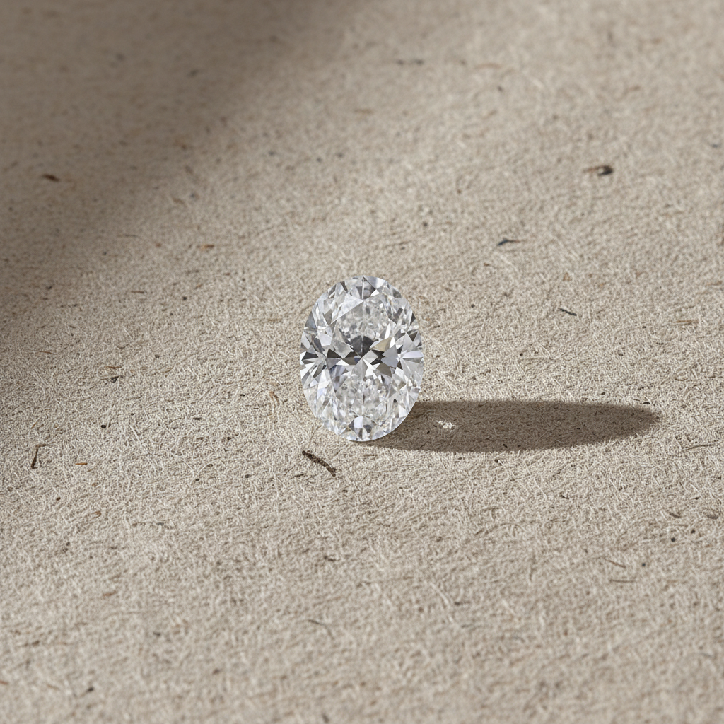 1.53 Carat Oval Cut D VVS1 HPHT Lab Grown Diamond