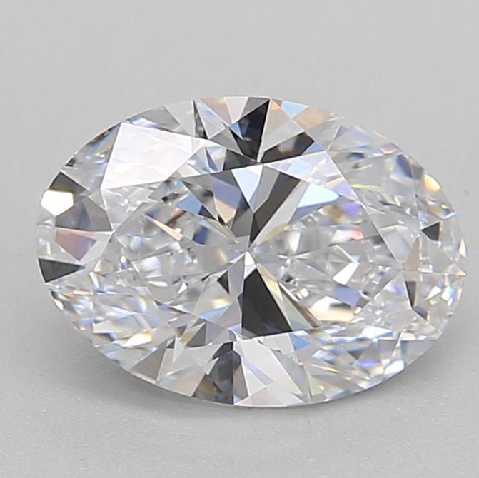 1,53 Karat ovaler, im Labor geschliffener Diamant VVS1 E