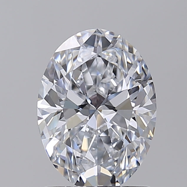 Diamante cultivado em laboratório com corte oval de 1,53 quilates VVS2 E