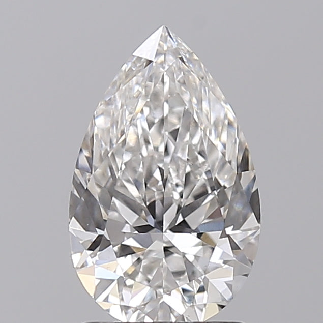 1.54 CT Pear Cut CVD Lab Grown Diamond, E Color, VS1 Clarity