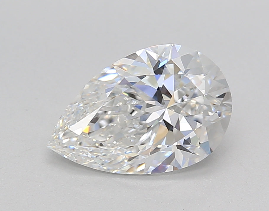 1.54 CT Pear Cut Lab Grown Diamond, VS2 Clarity, E Color