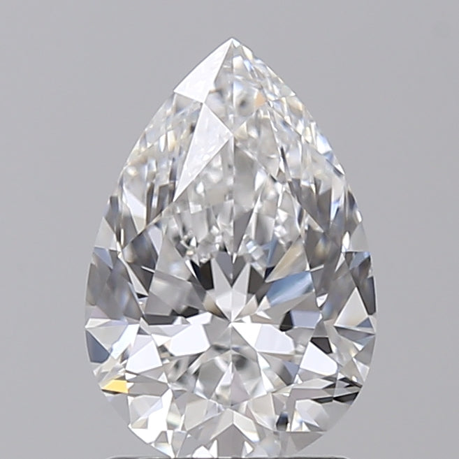 1.54 CT Pear Cut Lab Grown Diamond, VS1 Clarity, D Color