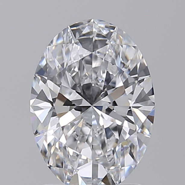 Diamante cultivado em laboratório com corte oval de 1,54 quilates IF E