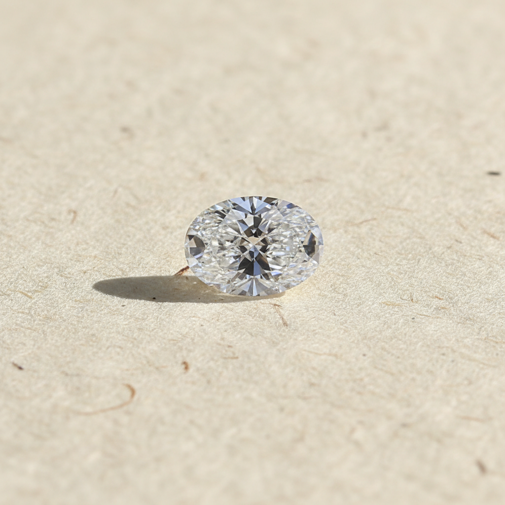 1.54 Carat Oval Cut D VS1 HPHT Lab Grown Diamond