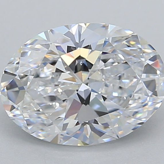 Diamant cultivé en laboratoire de taille ovale de 1,54 carat VS1 D