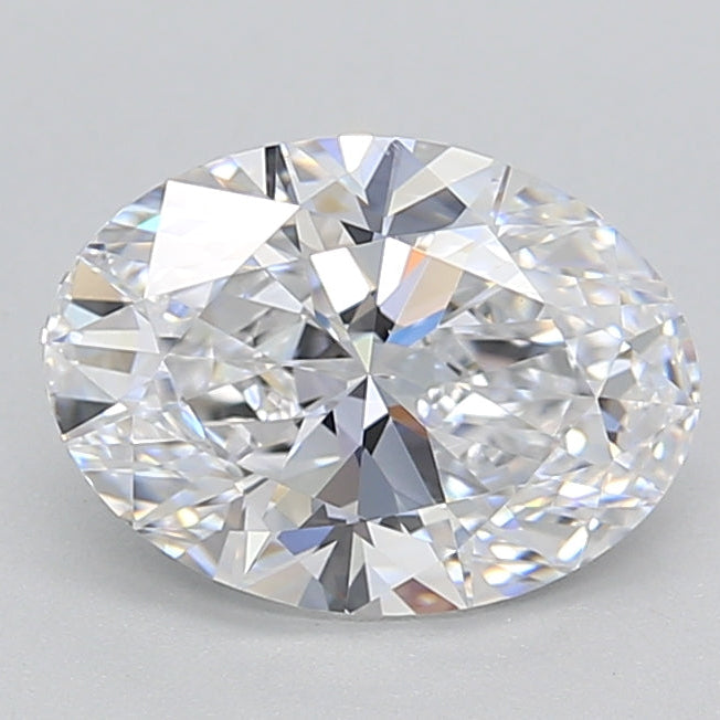 Diamant cultivé en laboratoire de taille ovale de 1,54 carat VS1 D