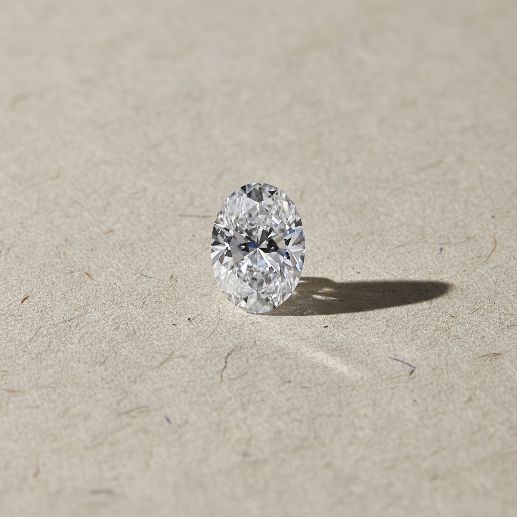 1.54 Carat Oval Cut D VS1 HPHT Lab Grown Diamond