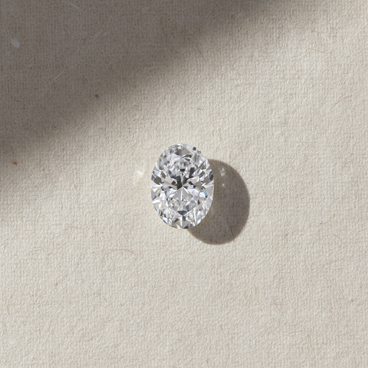 1,54 karaat ovaal geslepen laboratoriumdiamant, VVS1/D