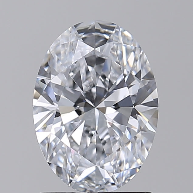 Diamante cultivado em laboratório com corte oval de 1,54 quilates VVS2 E
