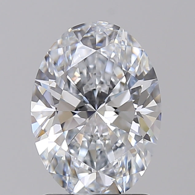 Diamante cultivado em laboratório com corte oval de 1,54 quilates VVS2 E
