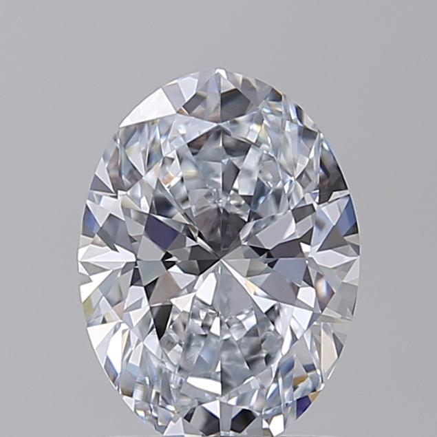 Diamante cultivado em laboratório com corte oval de 1,54 quilates VVS2 E