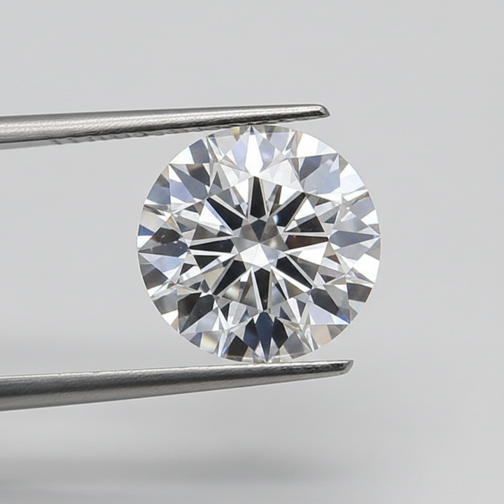 IGI Certified 1.54 Ct D Color SI1 Round HPHT Lab Grown Diamond