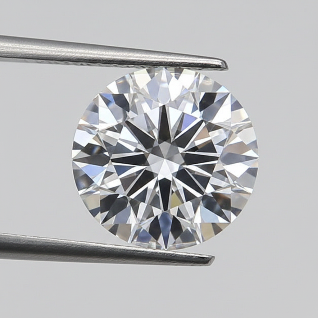 IGI Certified 1.54 Ct D Color SI1 Round HPHT Lab Grown Diamond