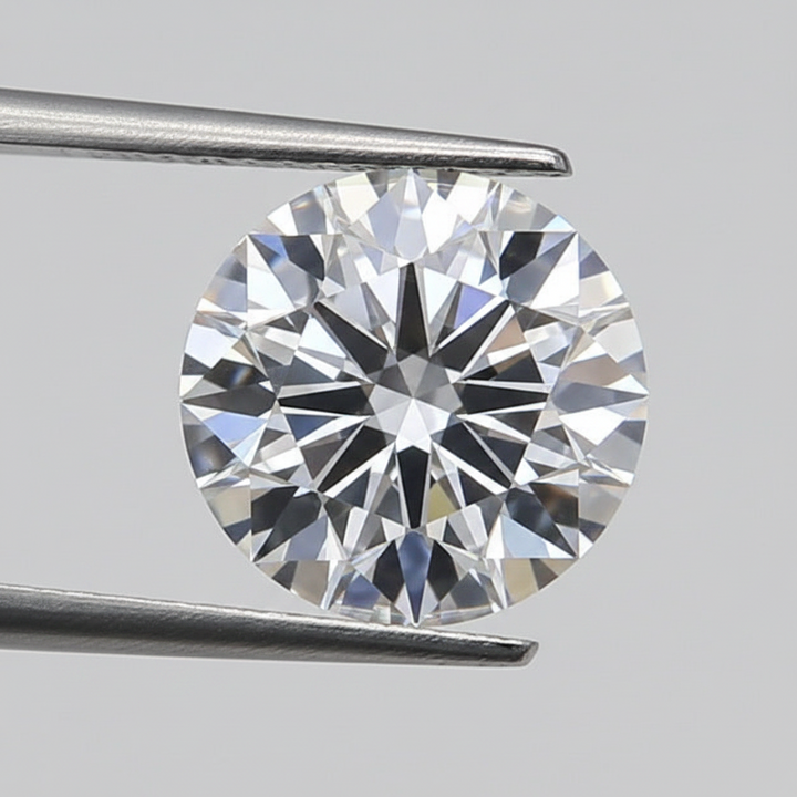 IGI Certified 1.54 Ct D Color SI1 Round HPHT Lab Grown Diamond