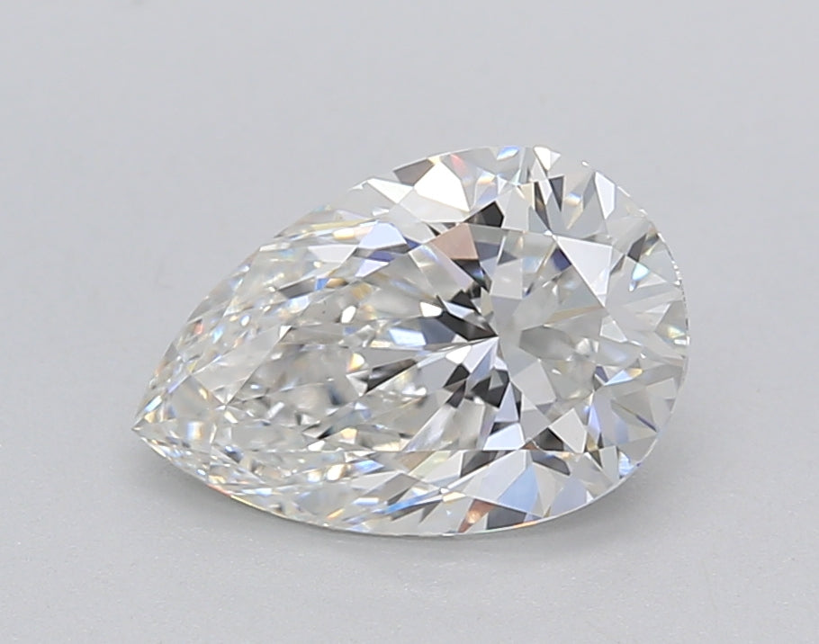 1.55 CT Pear Cut CVD Lab Grown Diamond, E Color, VS1 Clarity