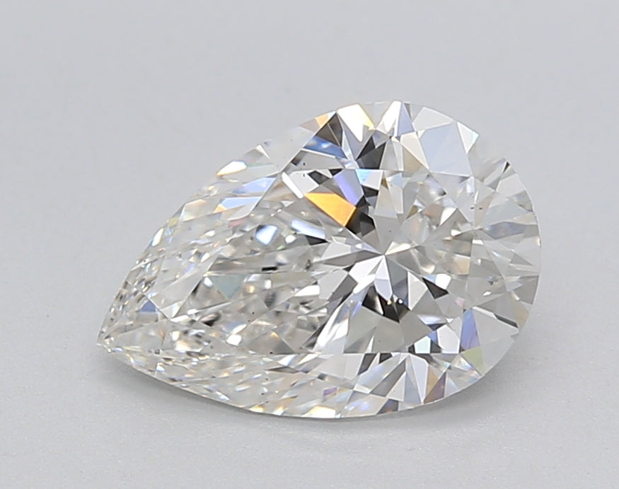 1.55 CT Pear Cut CVD Lab Grown Diamond, E Color, VS1 Clarity