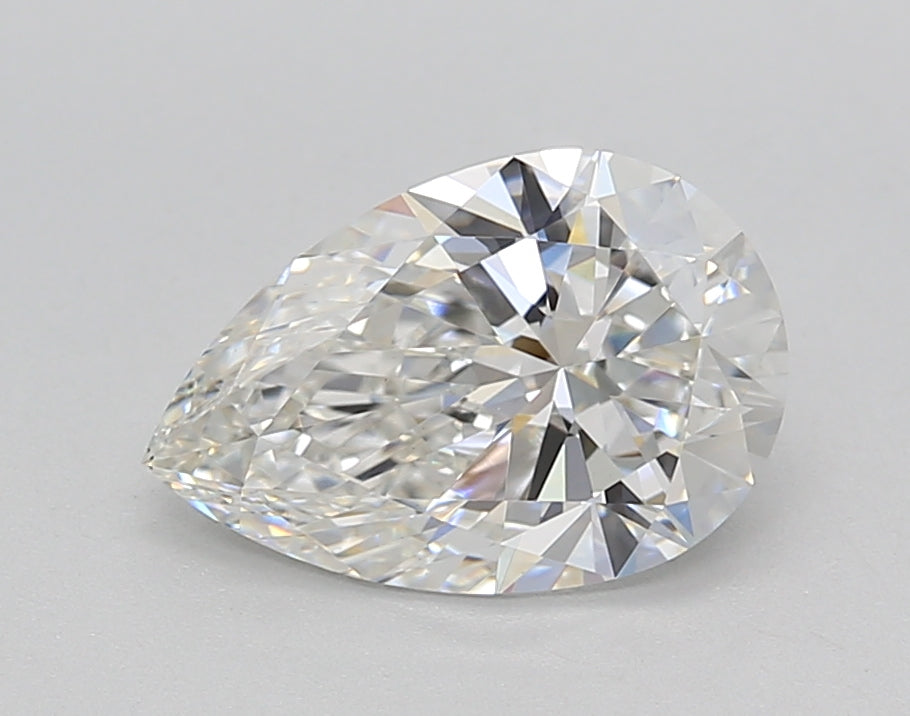 1.55 CT Pear Cut CVD Lab Grown Diamond, F Color, VS1 Clarity