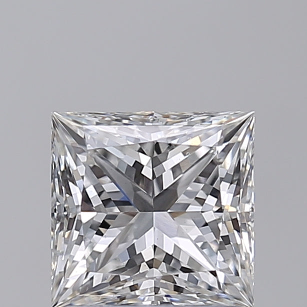 1.55 CT Princess Cut Lab-Grown Diamond, IGI Certified, F Color, VS2 Clarity