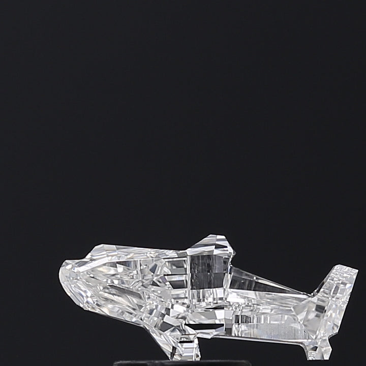 1.55 Carat Aeroplane Shaped Lab Grown Diamond VS2 F Color – Unique Fancy Shape Loose Diamond