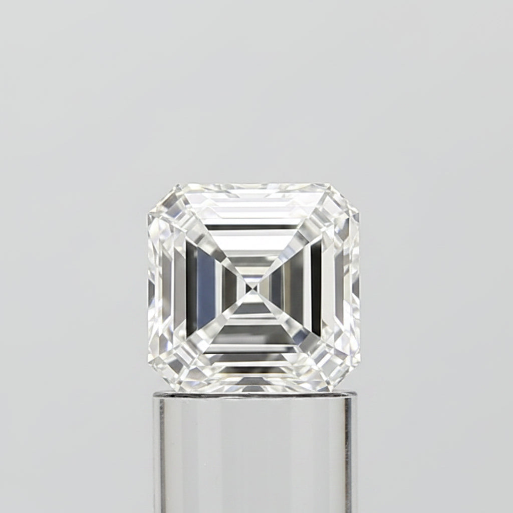 Diamant cultivé en laboratoire Asscher de 1,55 carat, VVS2/E