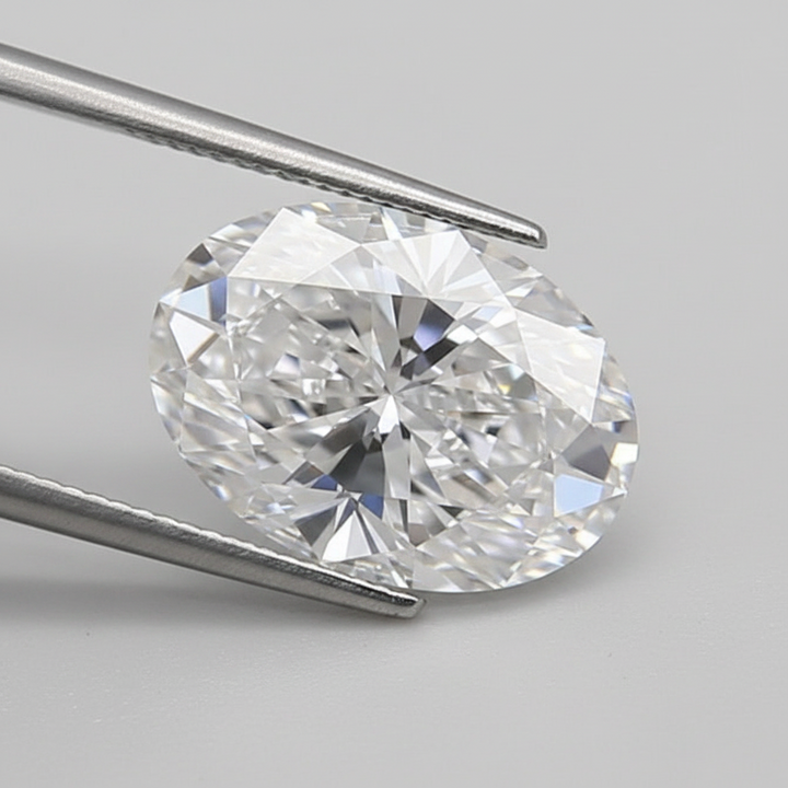 1,55 karaat ovaal geslepen laboratoriumdiamant, VVS1/D